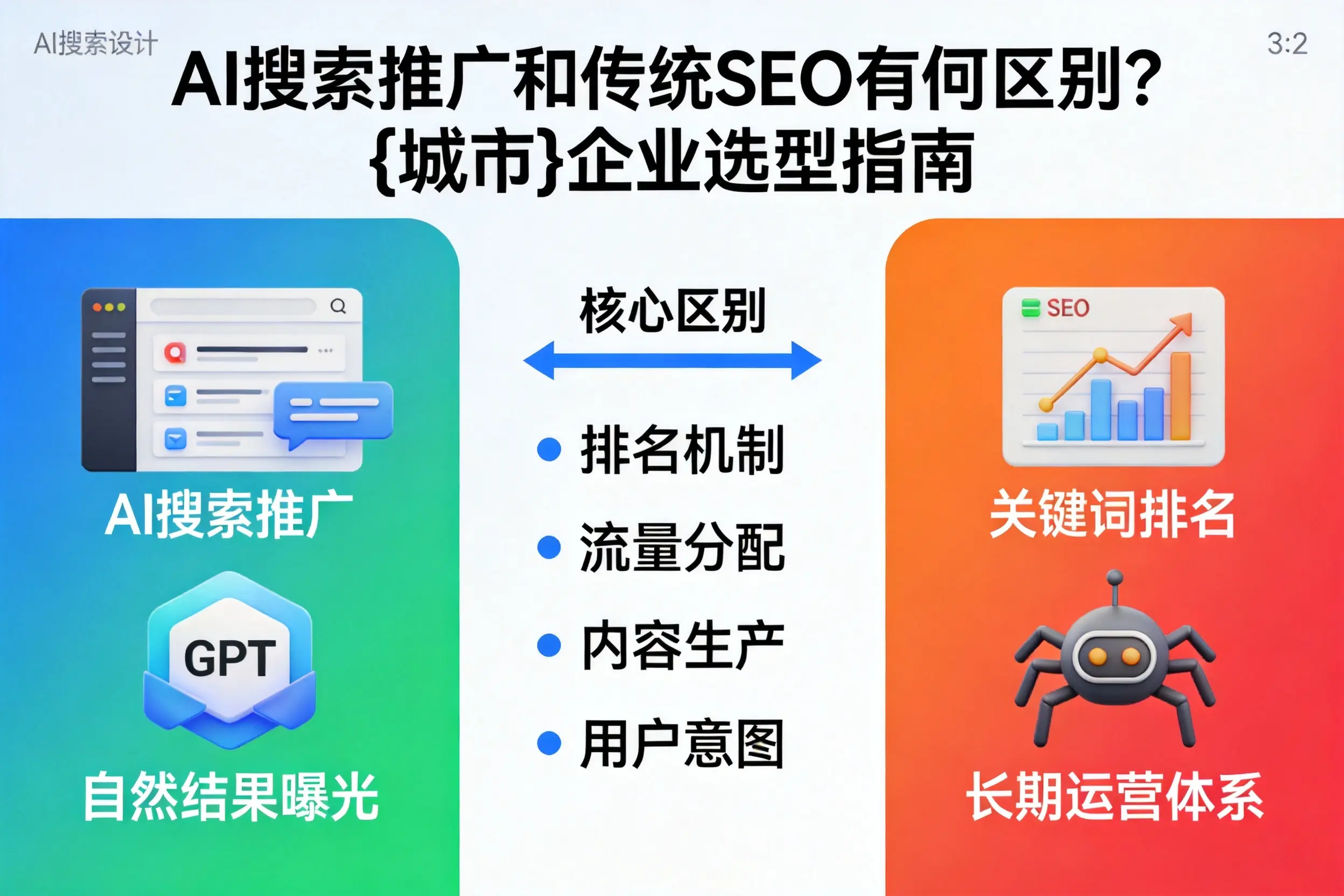 AI搜索推广和传统SEO有何区别？黔南企业选型指南