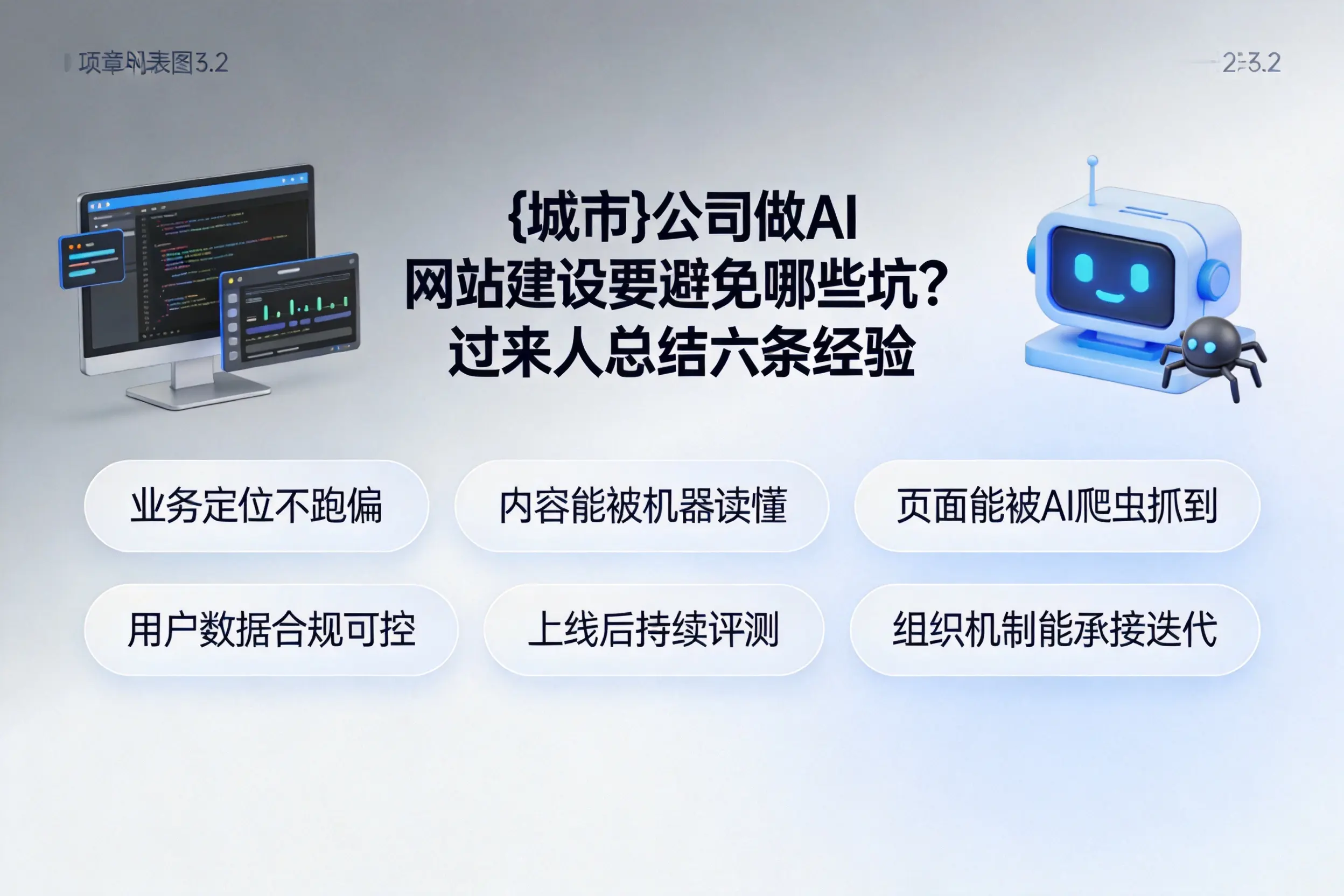 黔南公司做AI网站建设要避免哪些坑?过来人总结六条经验