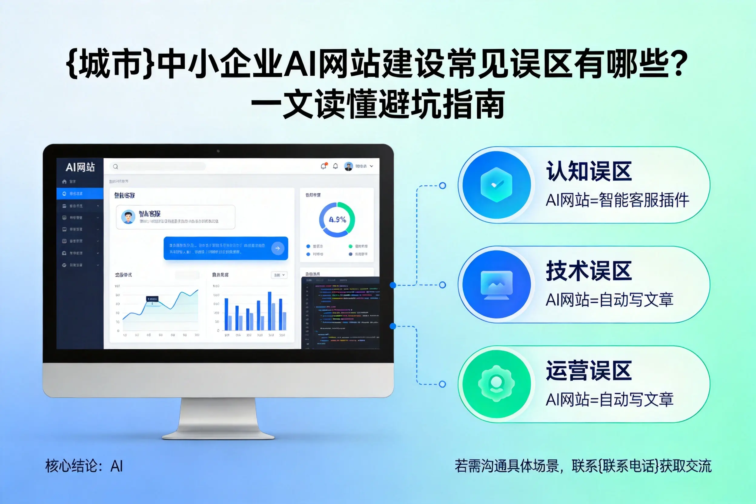 黔南中小企业AI网站建设常见误区有哪些?一文读懂避坑指南