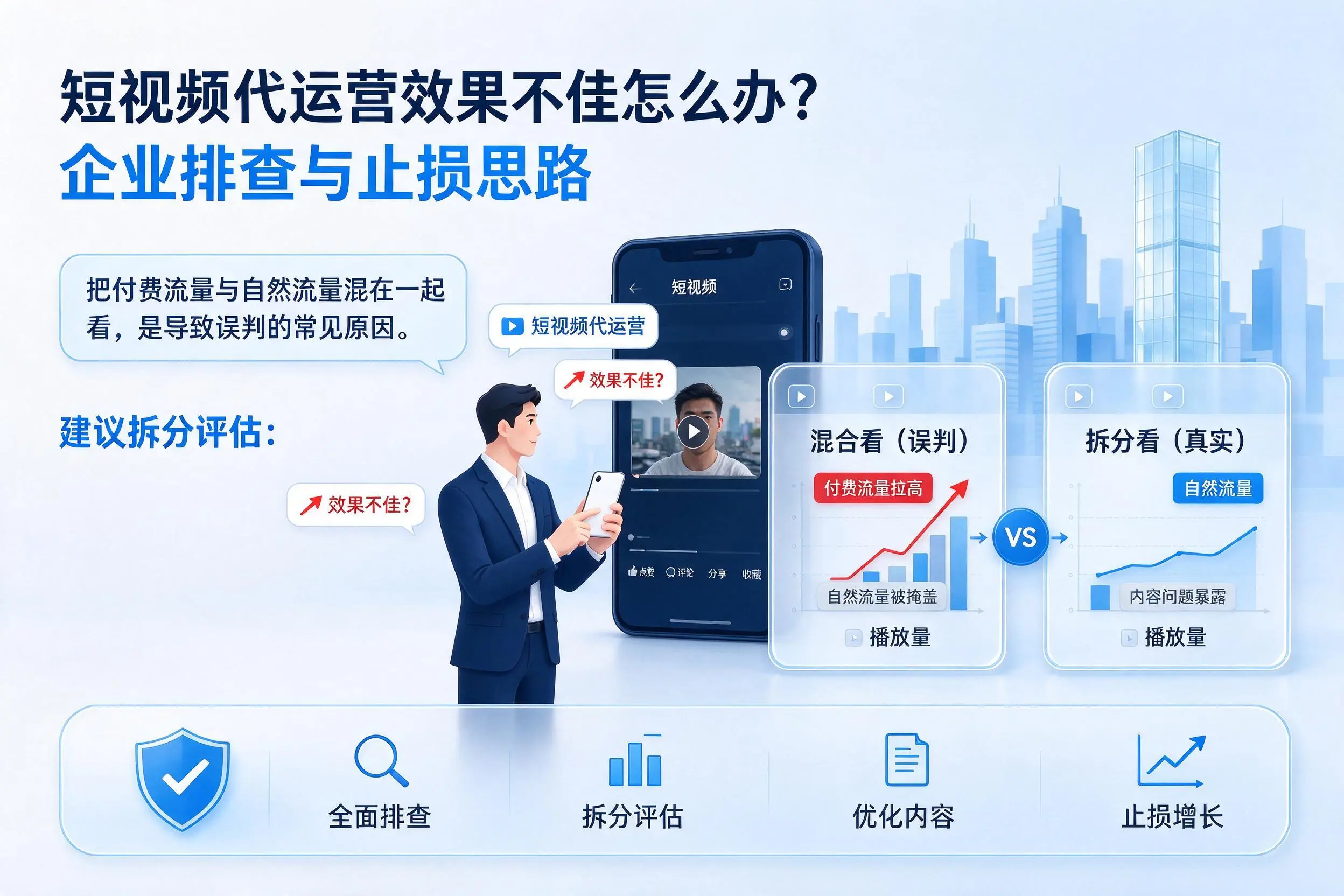 短视频代运营效果不佳怎么办?黔南企业排查与止损思路