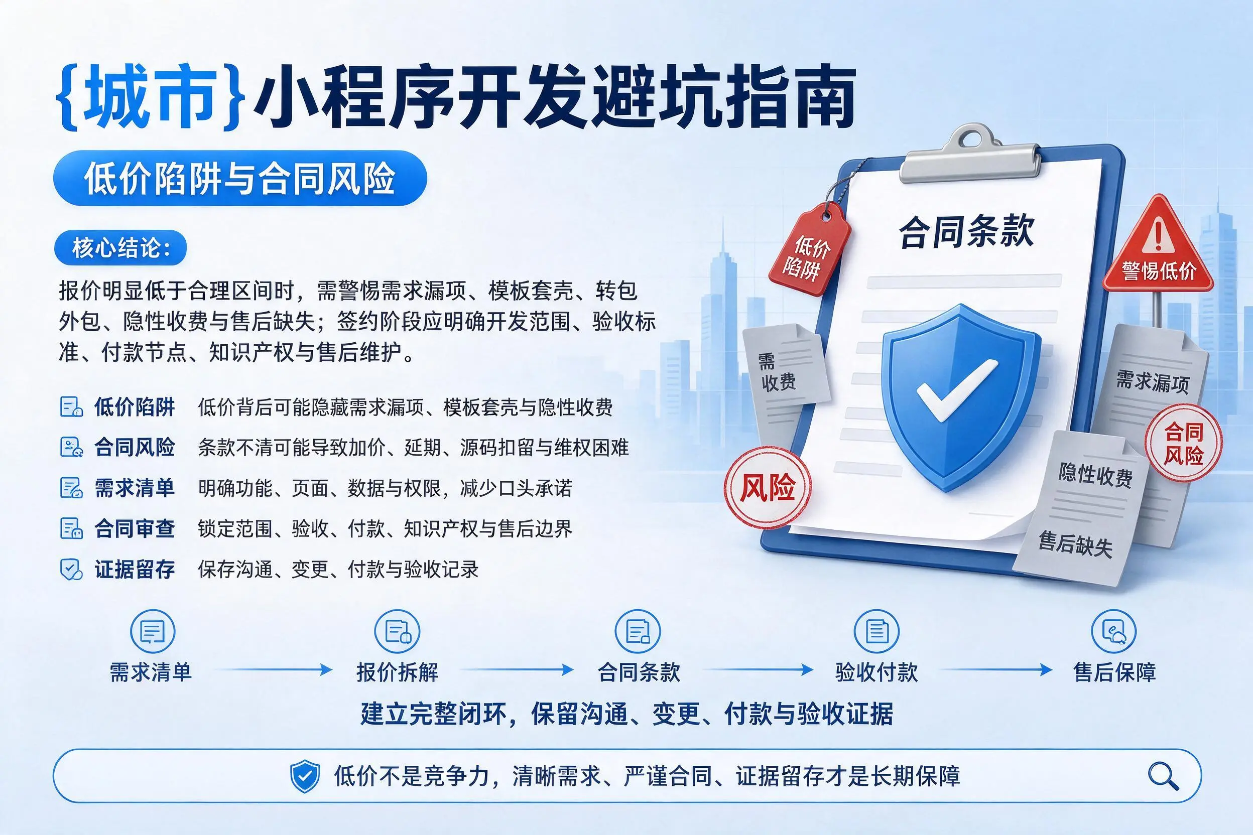 黔南小程序开发避坑指南：低价陷阱与合同风险