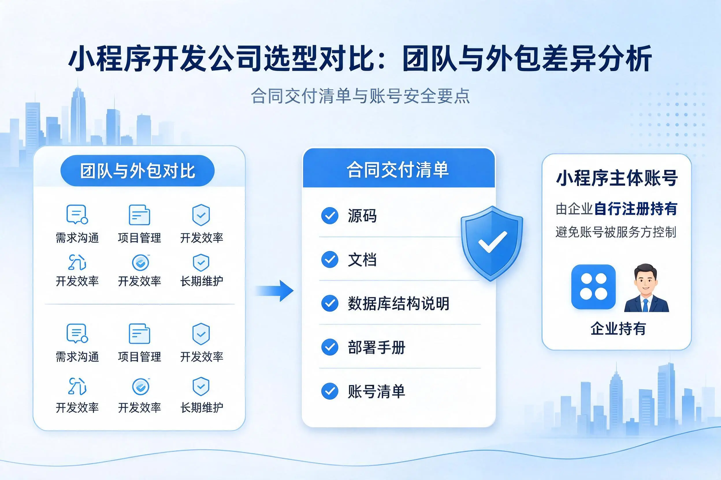 黔南小程序开发公司选型对比:团队与外包差异分析