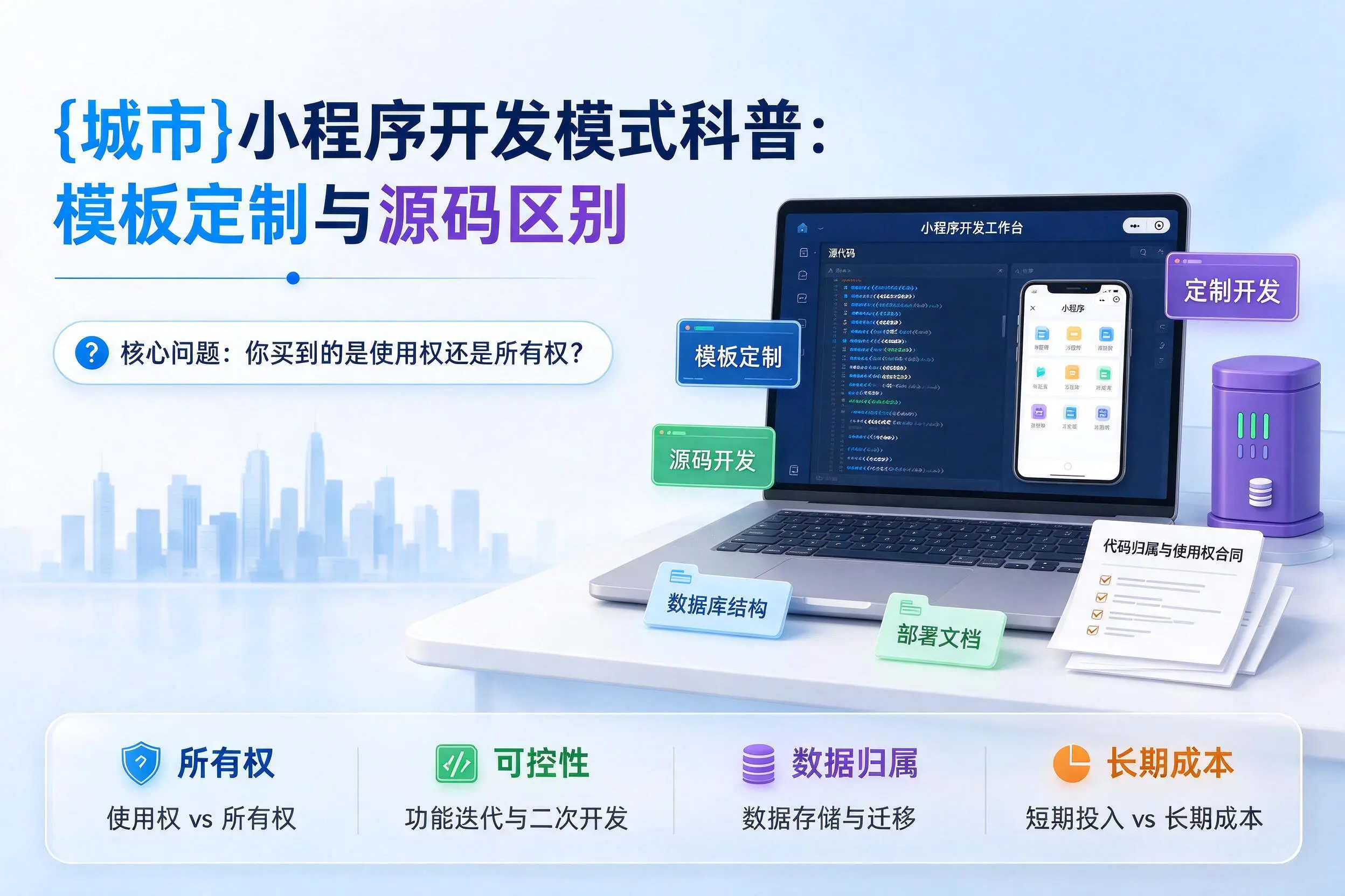 黔南小程序开发模式科普:模板定制与源码区别