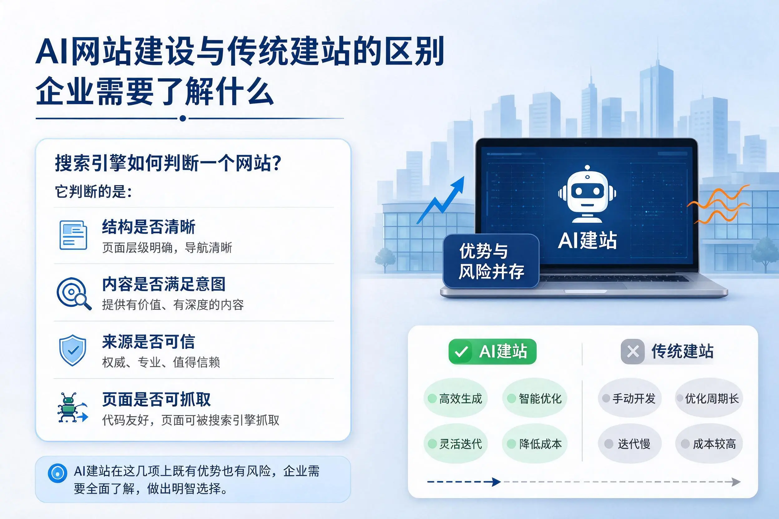 AI网站建设与传统建站的区别,黔南企业需要了解什么