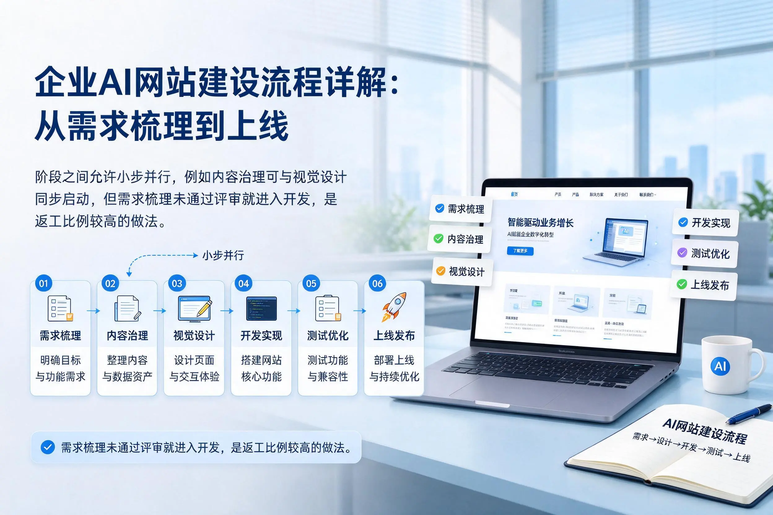黔南企业AI网站建设流程详解:从需求梳理到上线