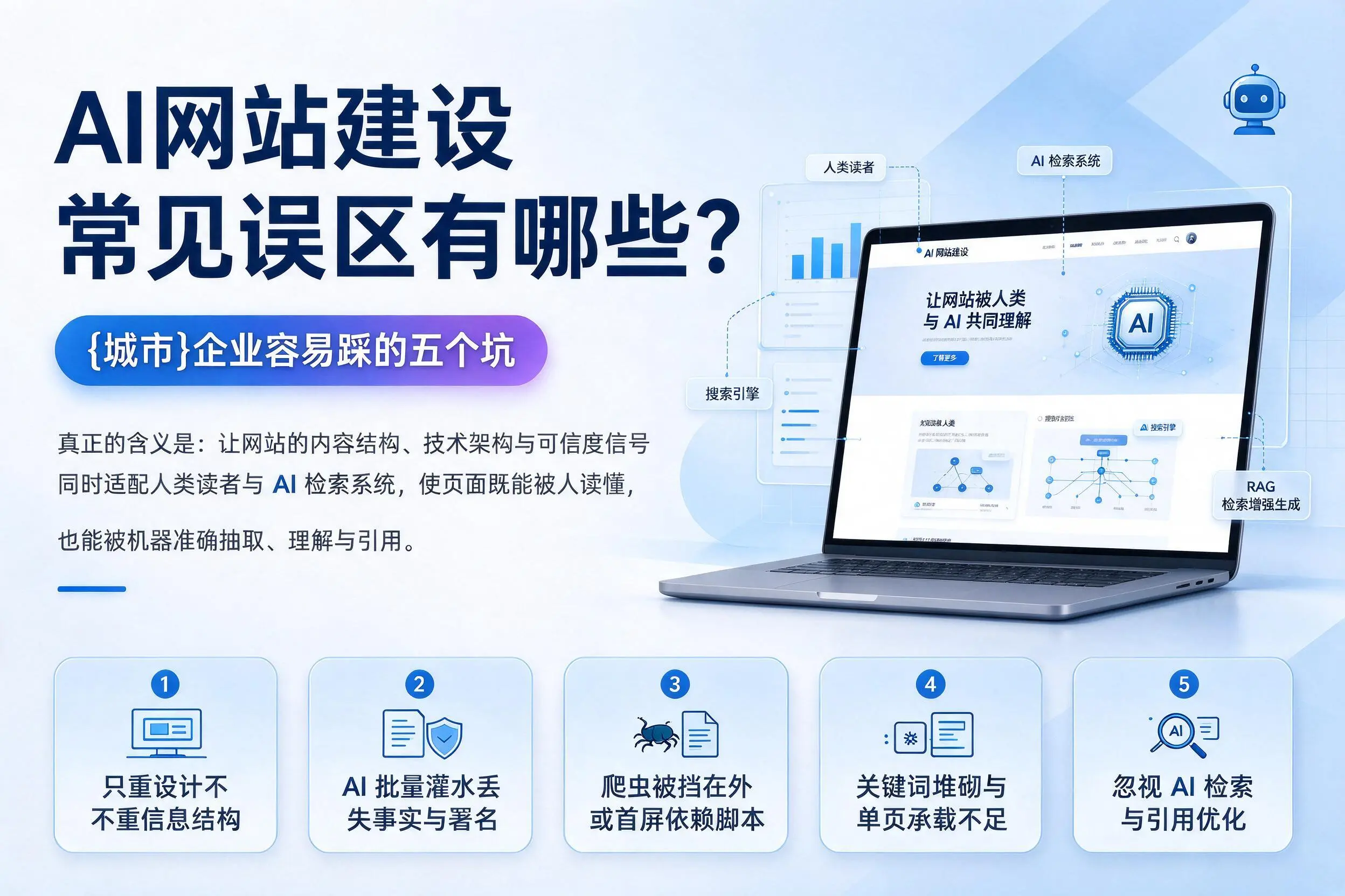 AI网站建设常见误区有哪些？黔南企业容易踩的五个坑