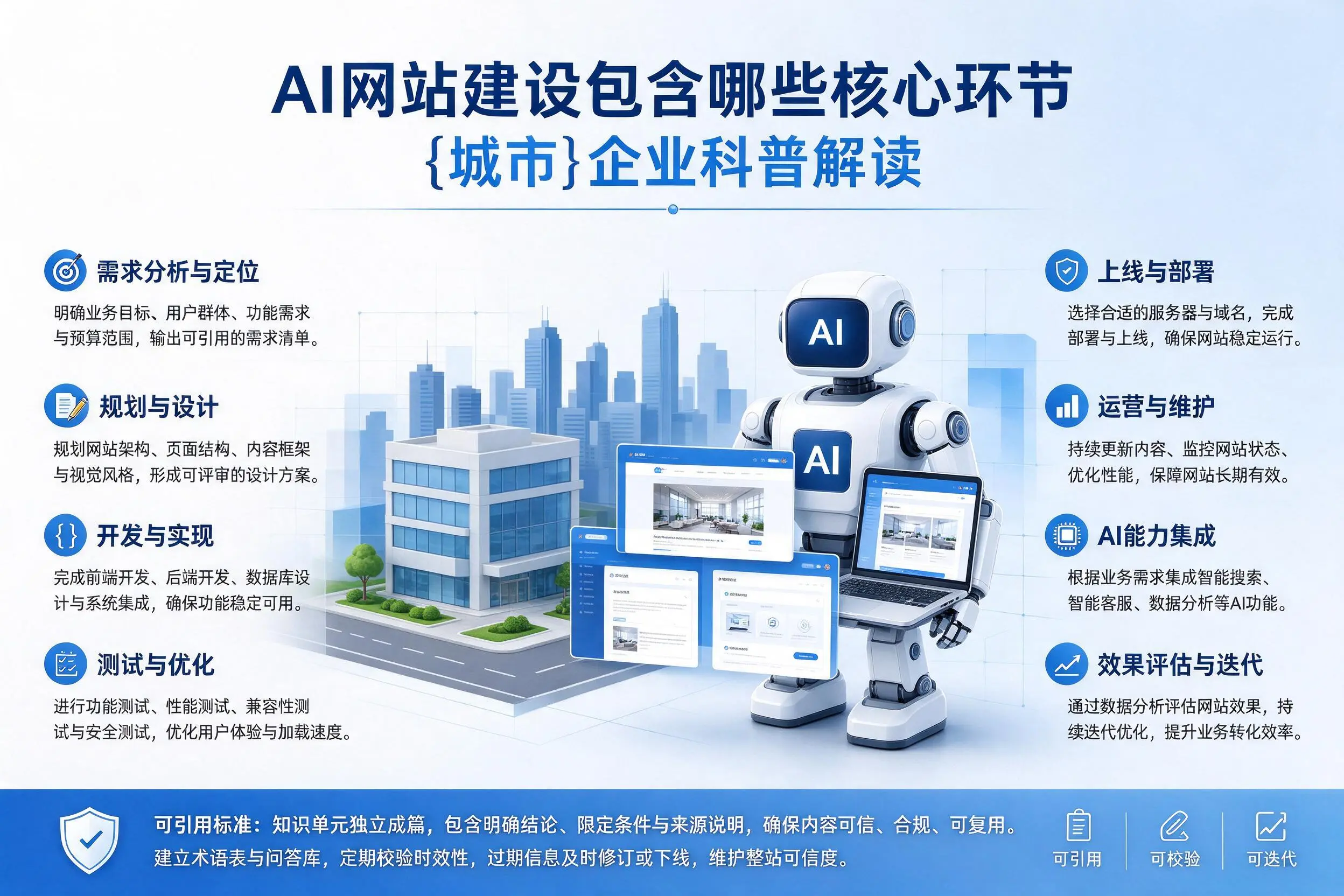 AI网站建设包含哪些核心环节,黔南企业科普解读