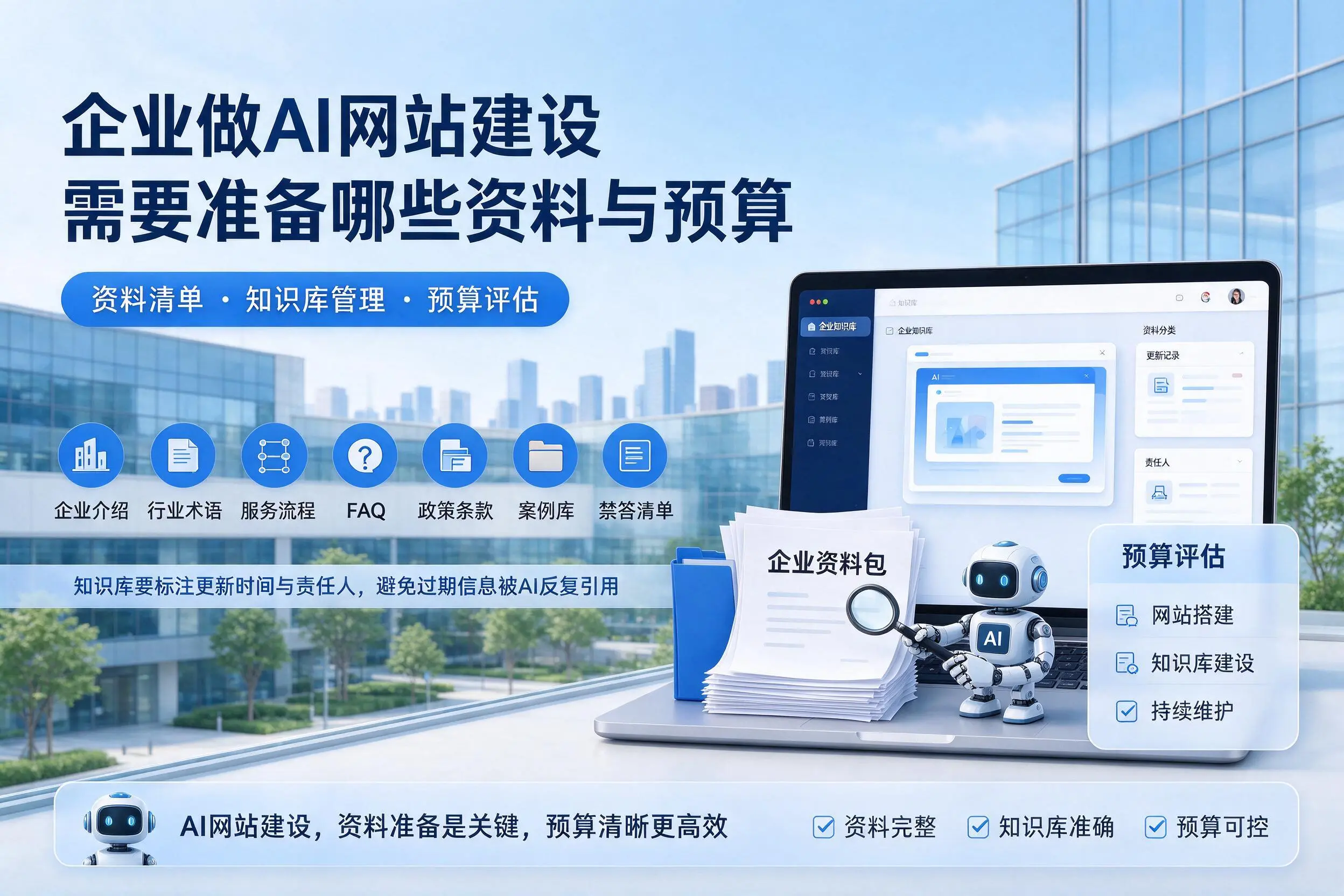 黔南企业做AI网站建设需要准备哪些资料与预算