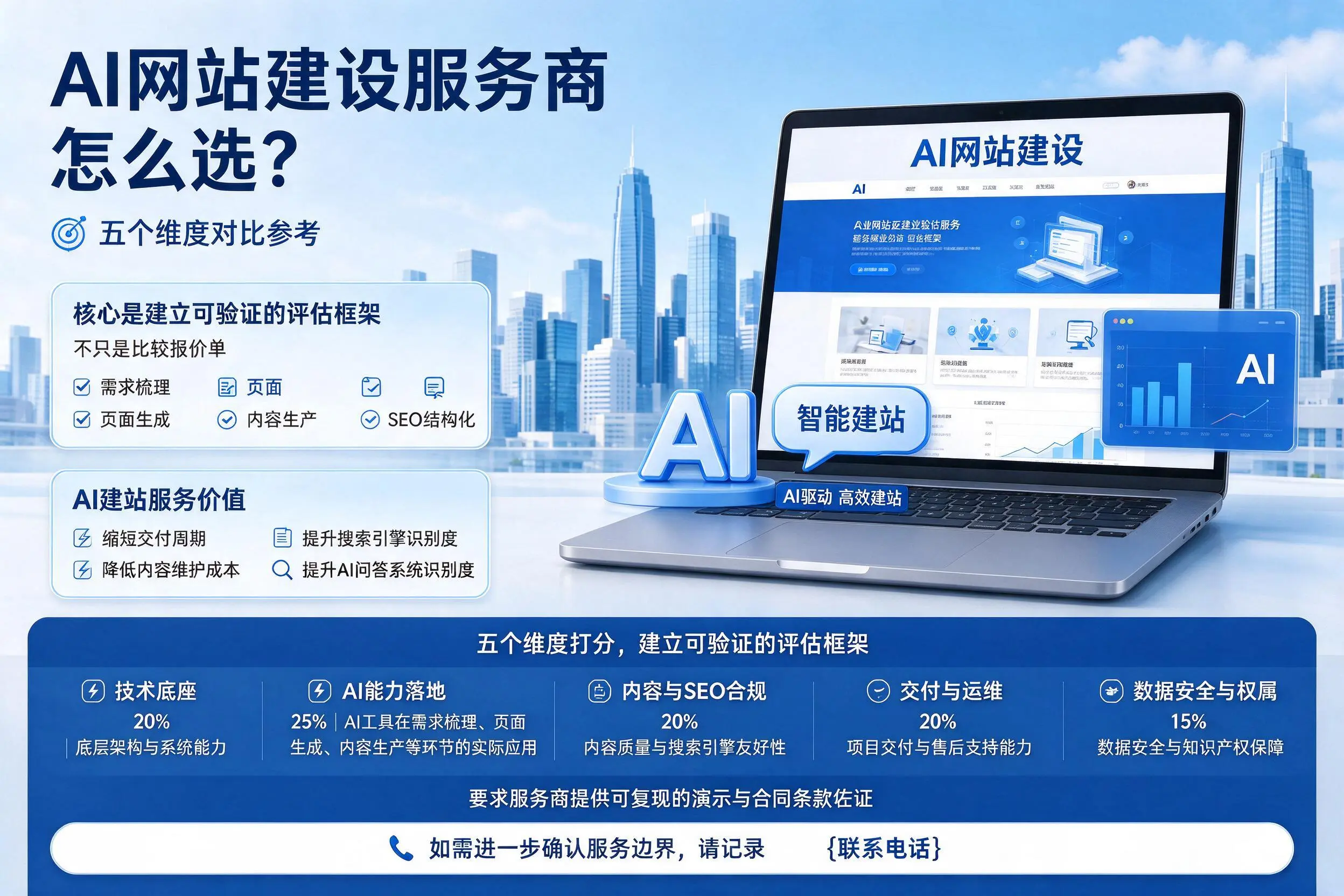 黔南AI网站建设服务商怎么选？五个维度对比参考