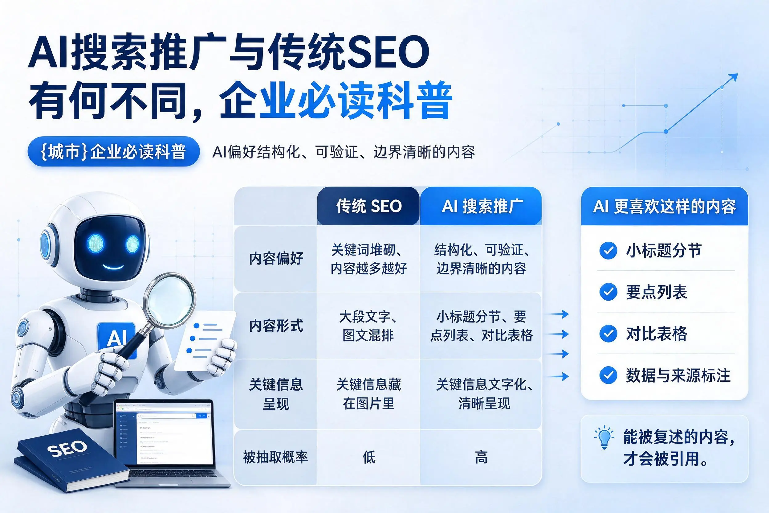 AI搜索推广与传统SEO有何不同，黔南企业必读科普